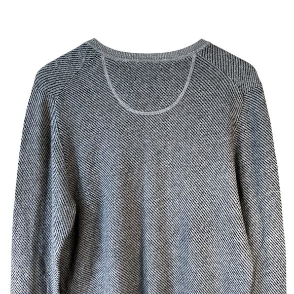 Marc Anthony Men’s Luxury Blend Slim Fit Cashmere Merino Wool Blend Sweater Gray - Picture 5 of 9